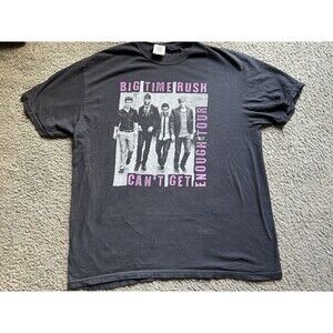 Big Time Rush Can’t Get Enough Tour T Shirt Women’s XL Black Vintage Style